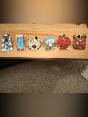 Disney Pin Trading Epcot World Showcase Set of 6 Pins